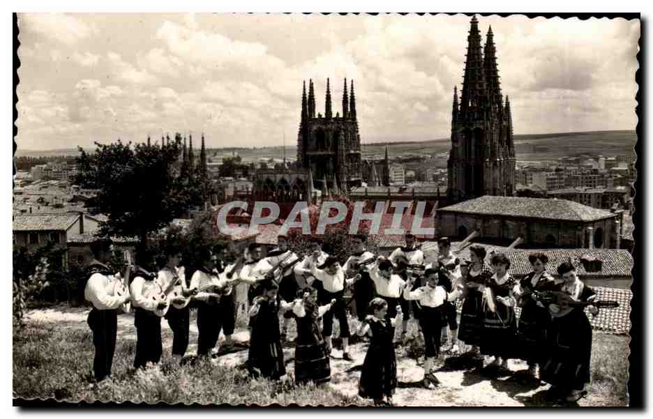 CPSM Espagne Espana Spain Burgos Danza reional infantil