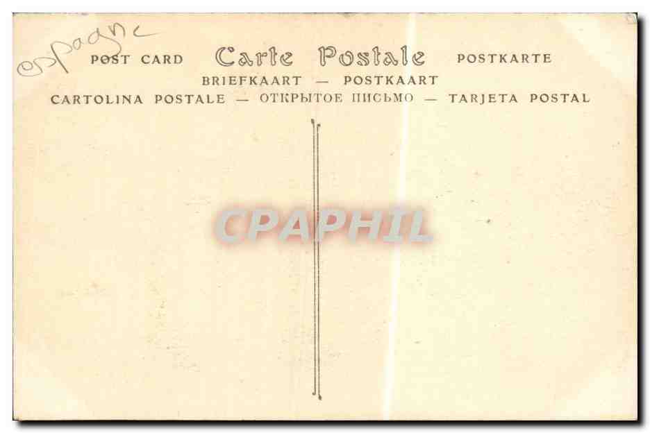 CPSM Espagne Espana Spain Fuenterrabia Vista general — Rückseite