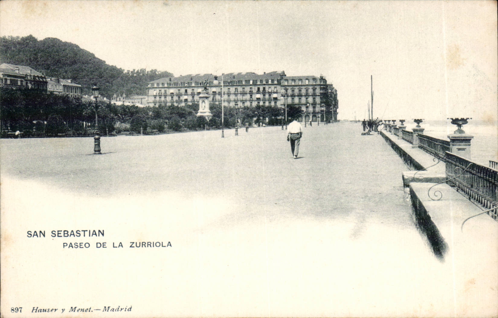 CPA Espagne Espana Spain San Sebastian Paseo de la Zurriola