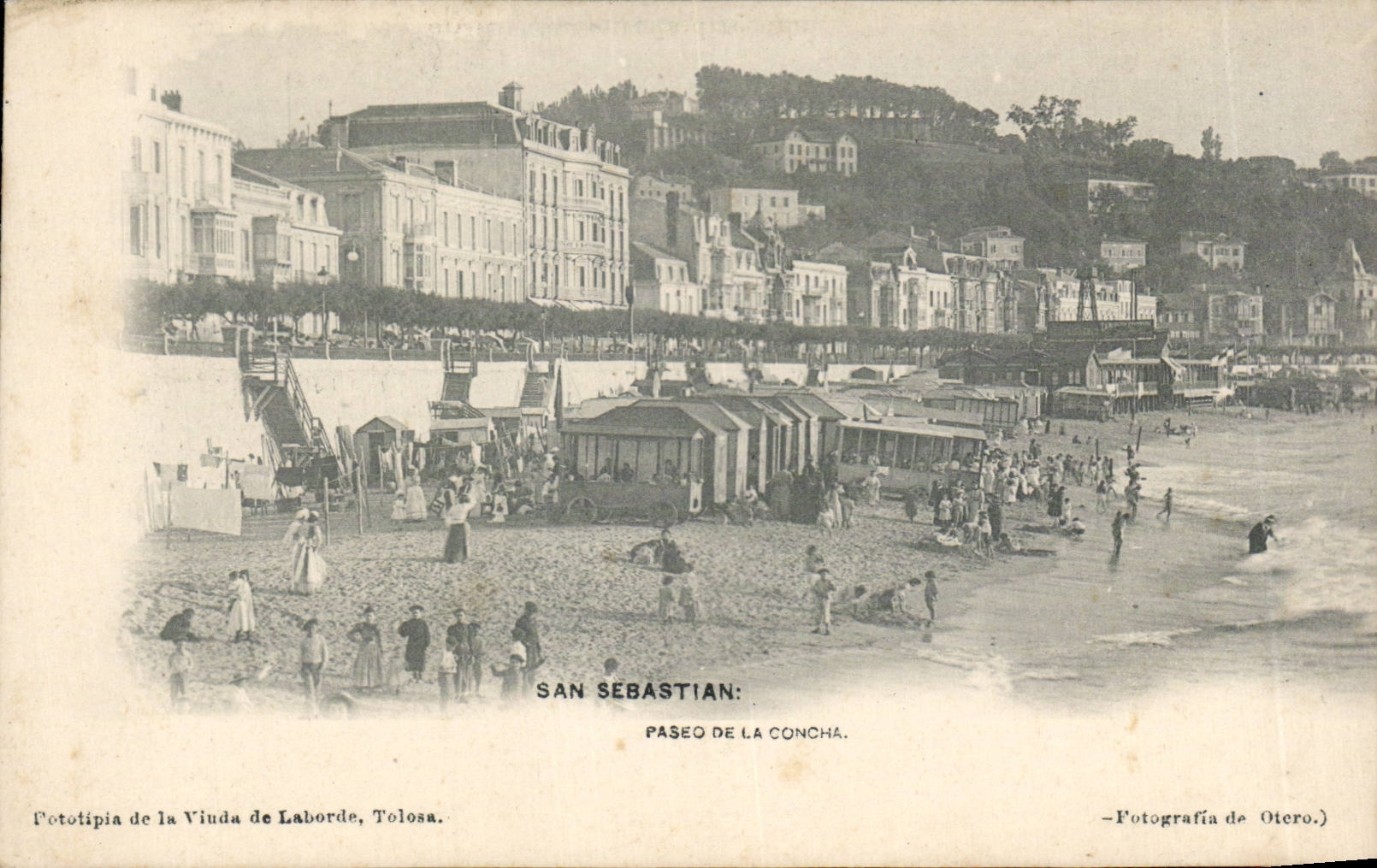 CPA Espagne Espana Spain San Sebastian Paseo de la Concha