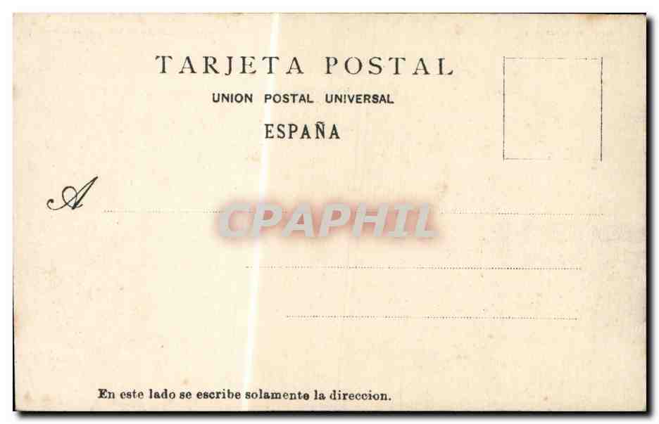 CPA Espagne Espana Spain San Sebastian Paseo de la Concha — Verso