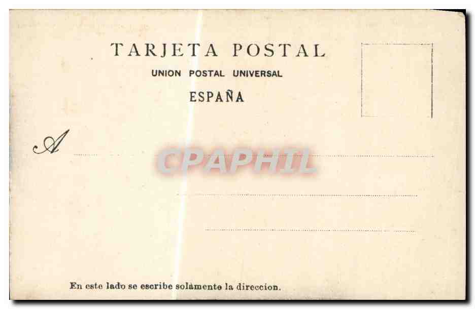CPA Espagne Espana Spain San Sebastian Barrio de la Jarana — Rückseite