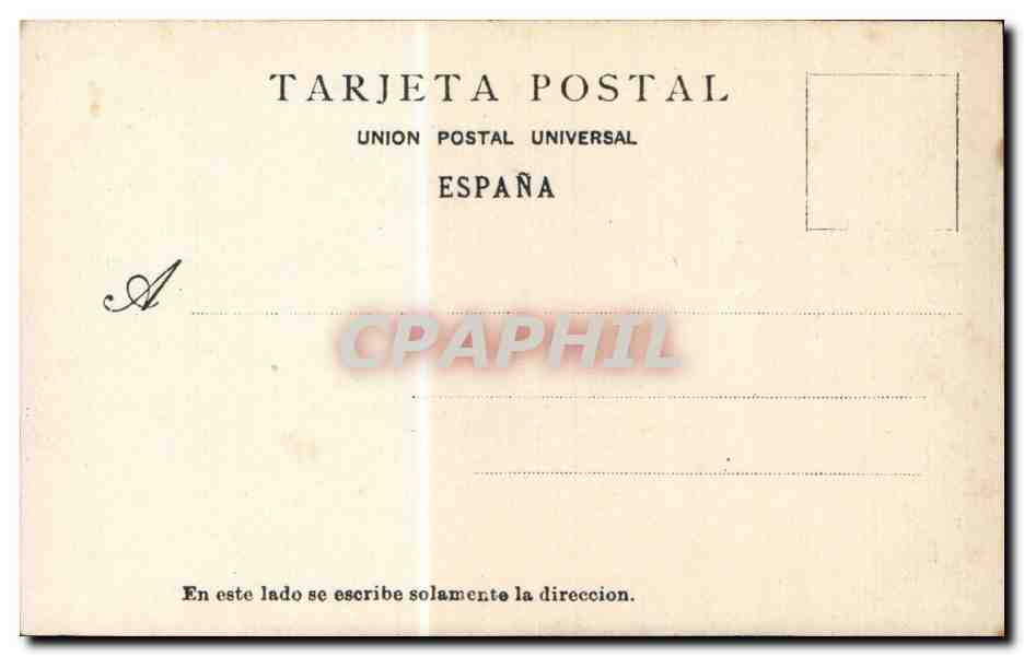CPA Espagne Espana Spain San Sebastian La Isla de Santa Clara — Verso