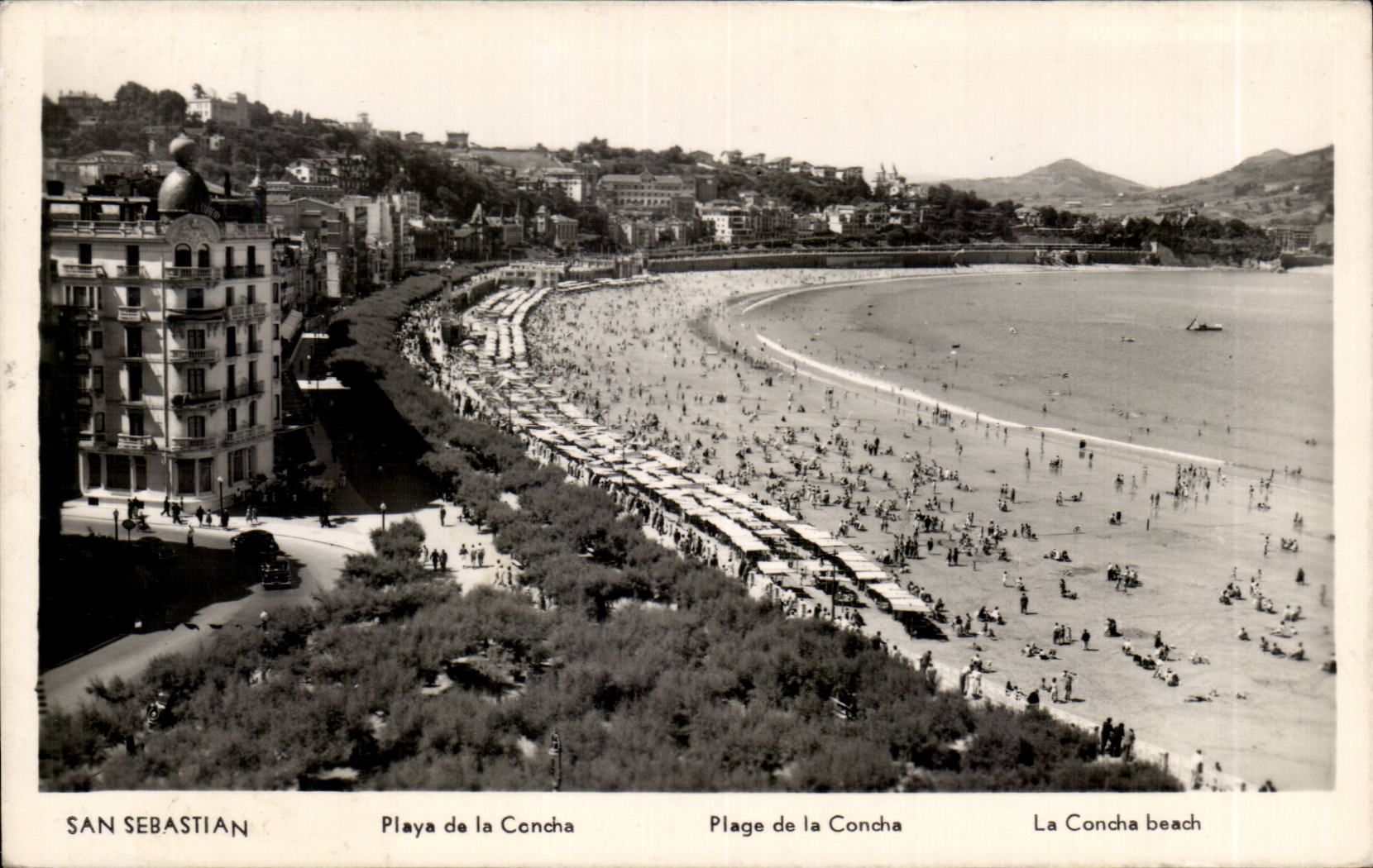 CPA Espagne Espana Spain San Sebastian Playa de la Concha