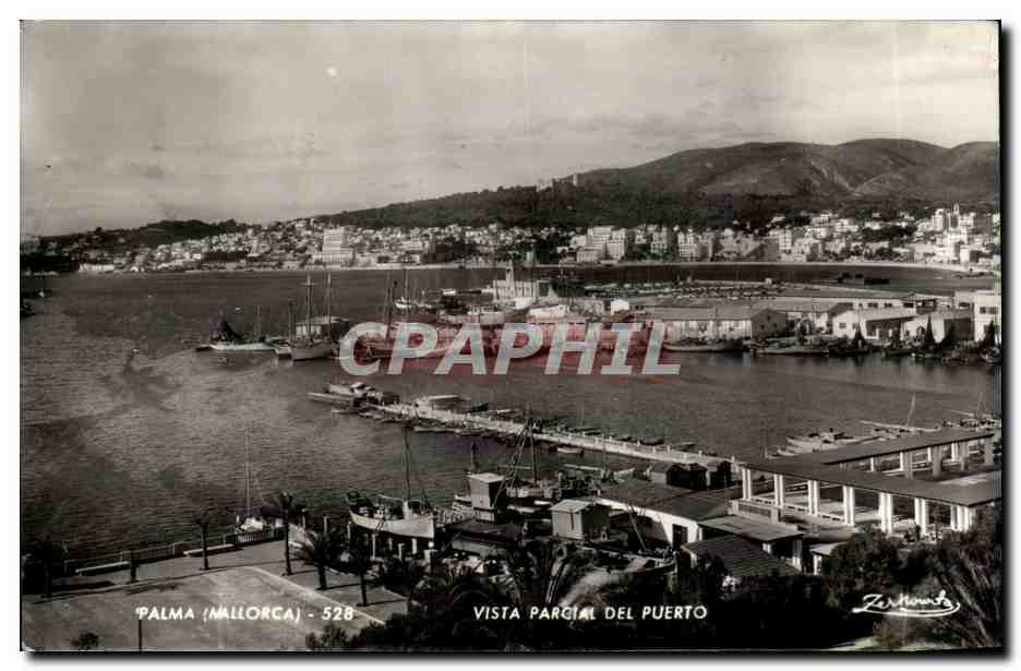 CPA Espagne Espana Spain Palma Mallorca Vista Parcial del Puerto