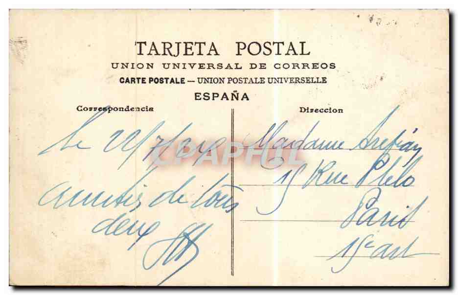 San-Sebastián - Monte Igueldo - Estación — M. D. éditeur, n° 235 — Verso