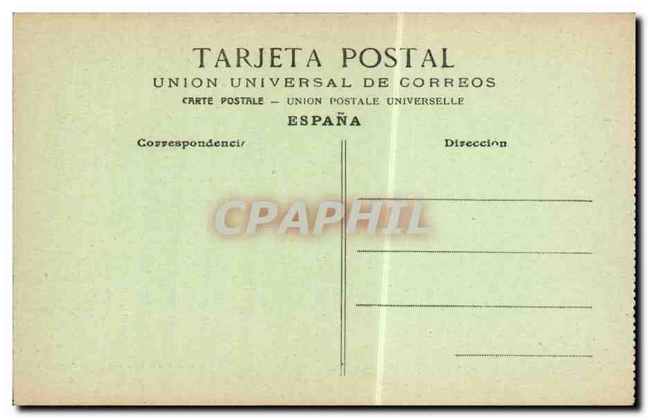 CPA Espagne Spain Espana Fuenterrabia Marina y Hendaya — Rückseite