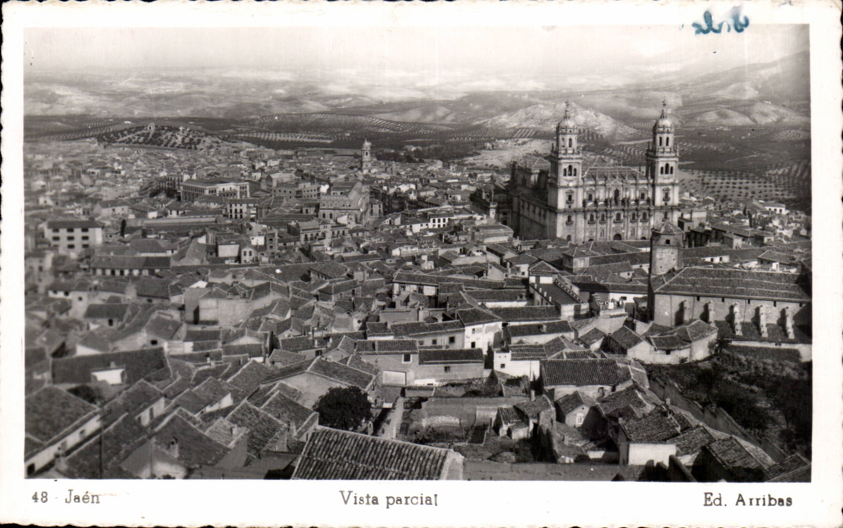 CPA Espagne Spain Espana Jaen Vista parcial