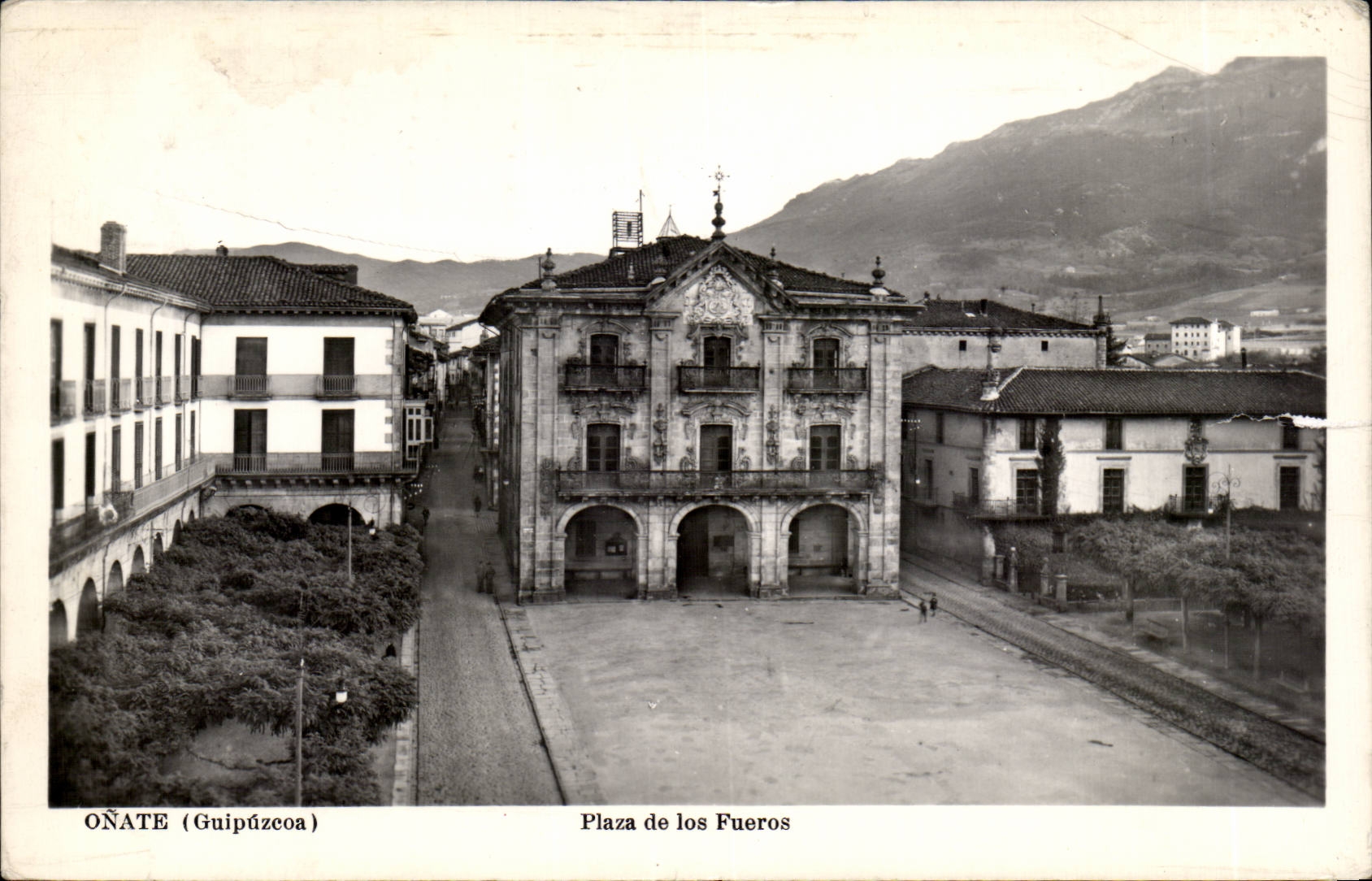 CPA Espagne Spain Espana Onate (Guipuzcoa) plaza de los Fueros