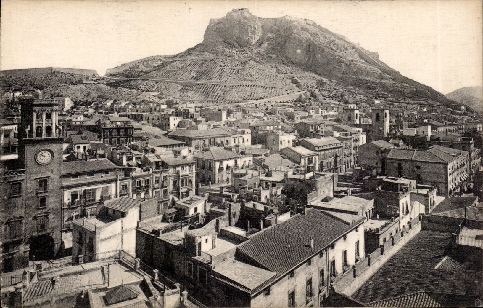 CPA Espagne Spain Espana Alicante Castillo de Santa Barbara