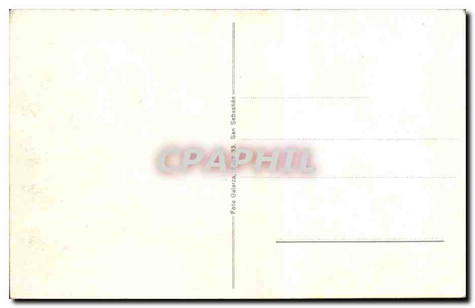 CPA Espagne Spain Espana San Sebastian Gran Casino — Rückseite