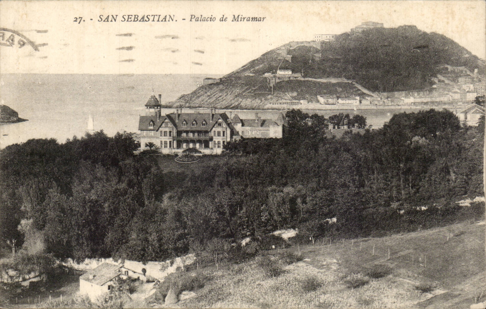 CPA Espagne Spain Espana San Sebastian Palacio de Miramar