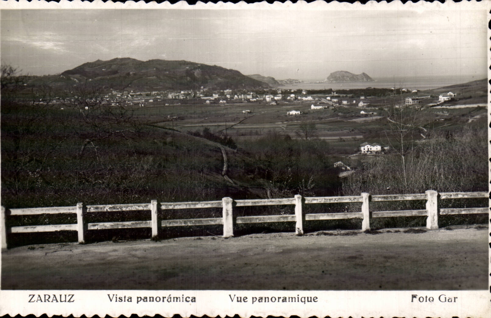 CPA Espagne Spain Espana Zarauz Vista panoramica 