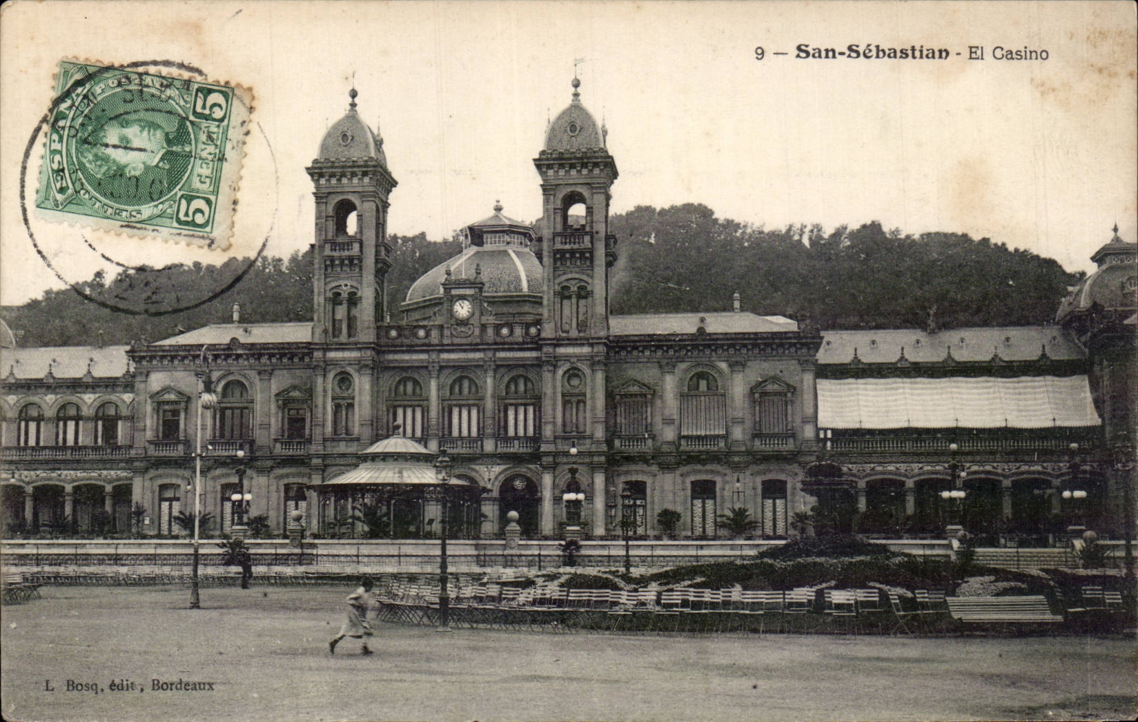 CPA Espagne Spain Espana San Sebastian El casino