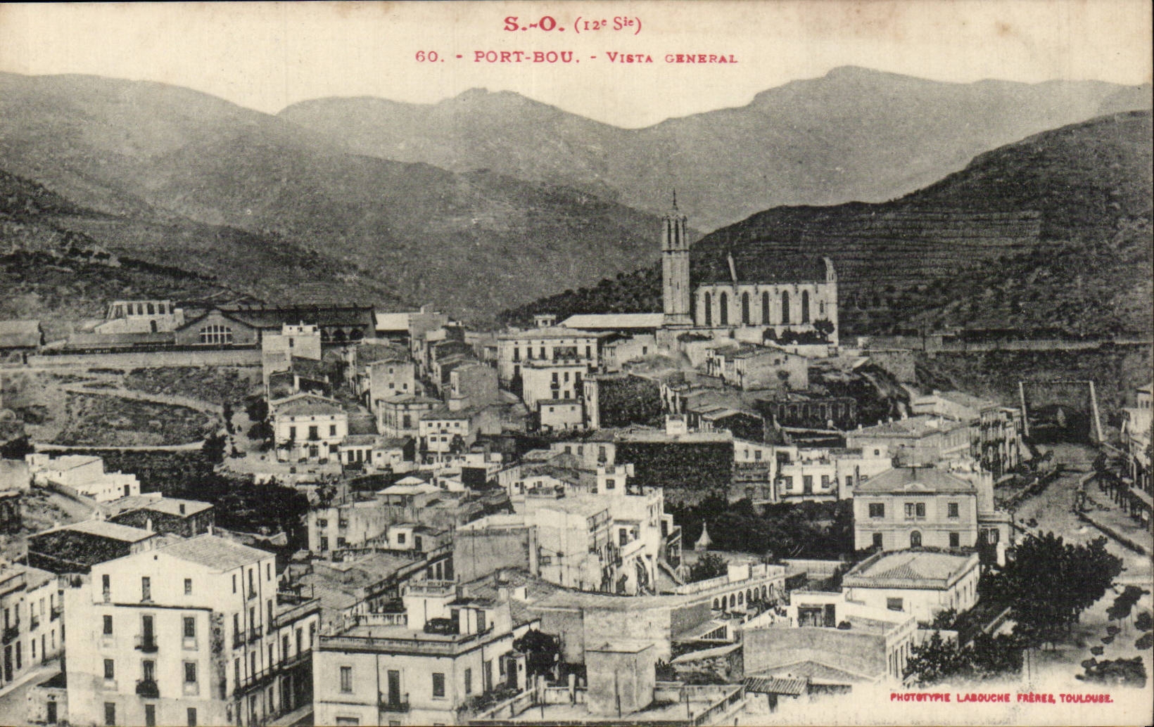CPA Espagne Spain Espana Port Bou Vista general