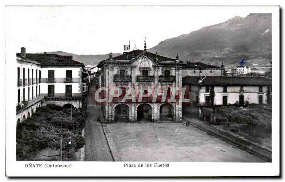 CPA Espagne Spain Espana Onate Guipuzcoa Plaza de los Fueros