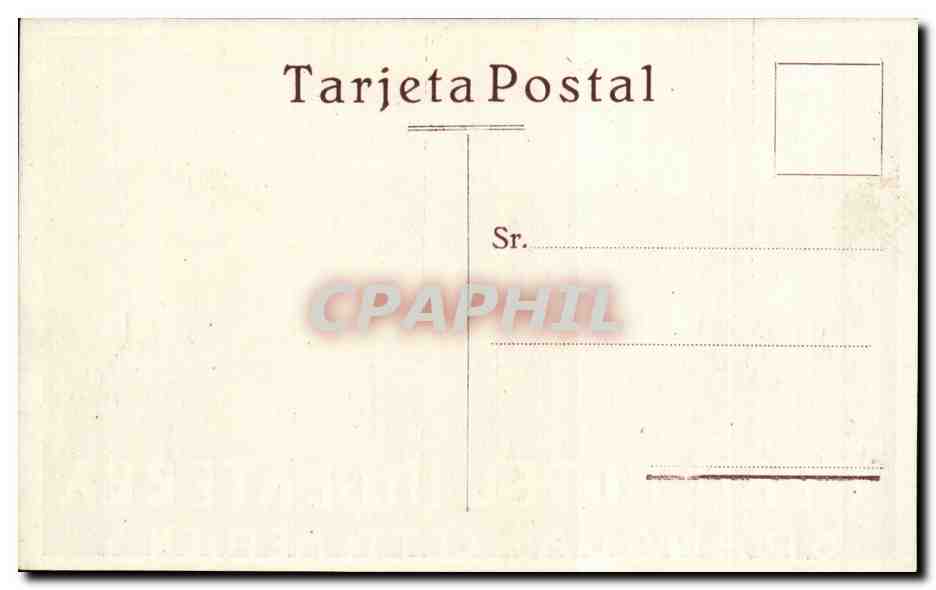 Espagne Espana Spain CPA Gran Hotel Inglaterra  — Rückseite