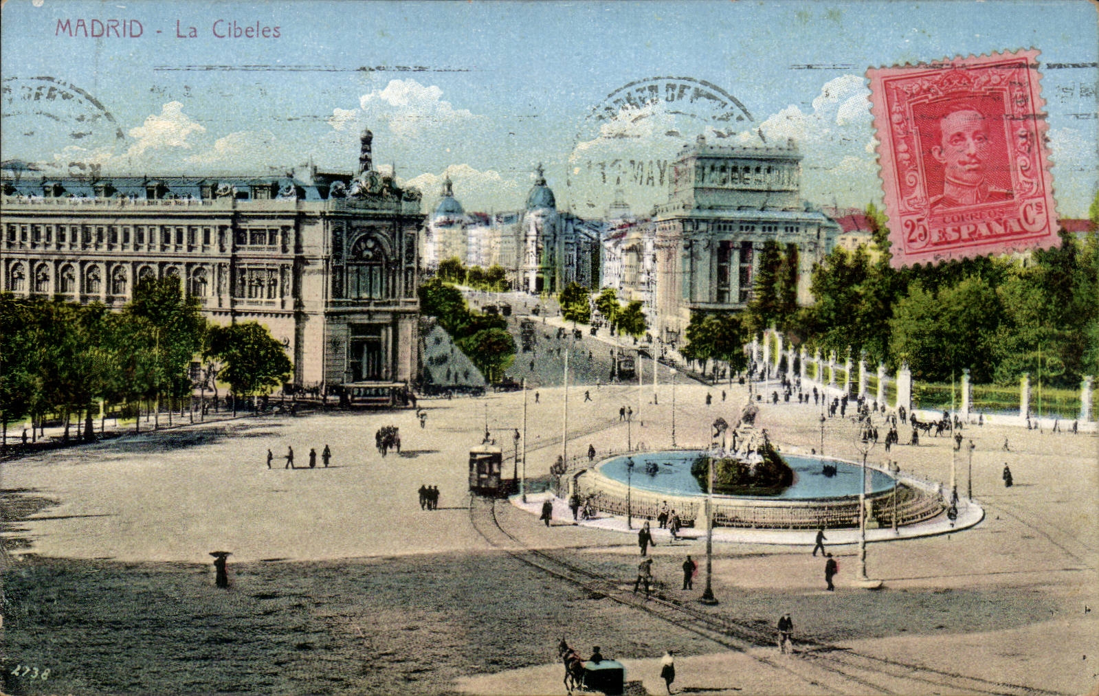 CPA Espagne Spain Espana Madrid La Cibeles