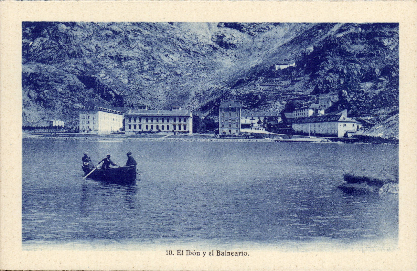CPA Espagne Spain Espana El Ibon y el Balneario