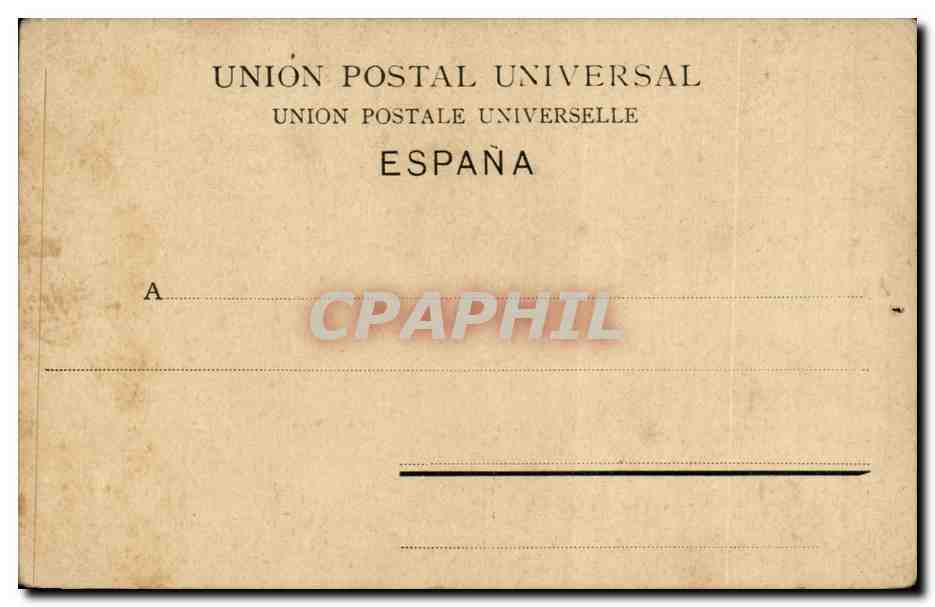 CPA Espagne Spain Espana Alicante Calle Princesa — Rückseite