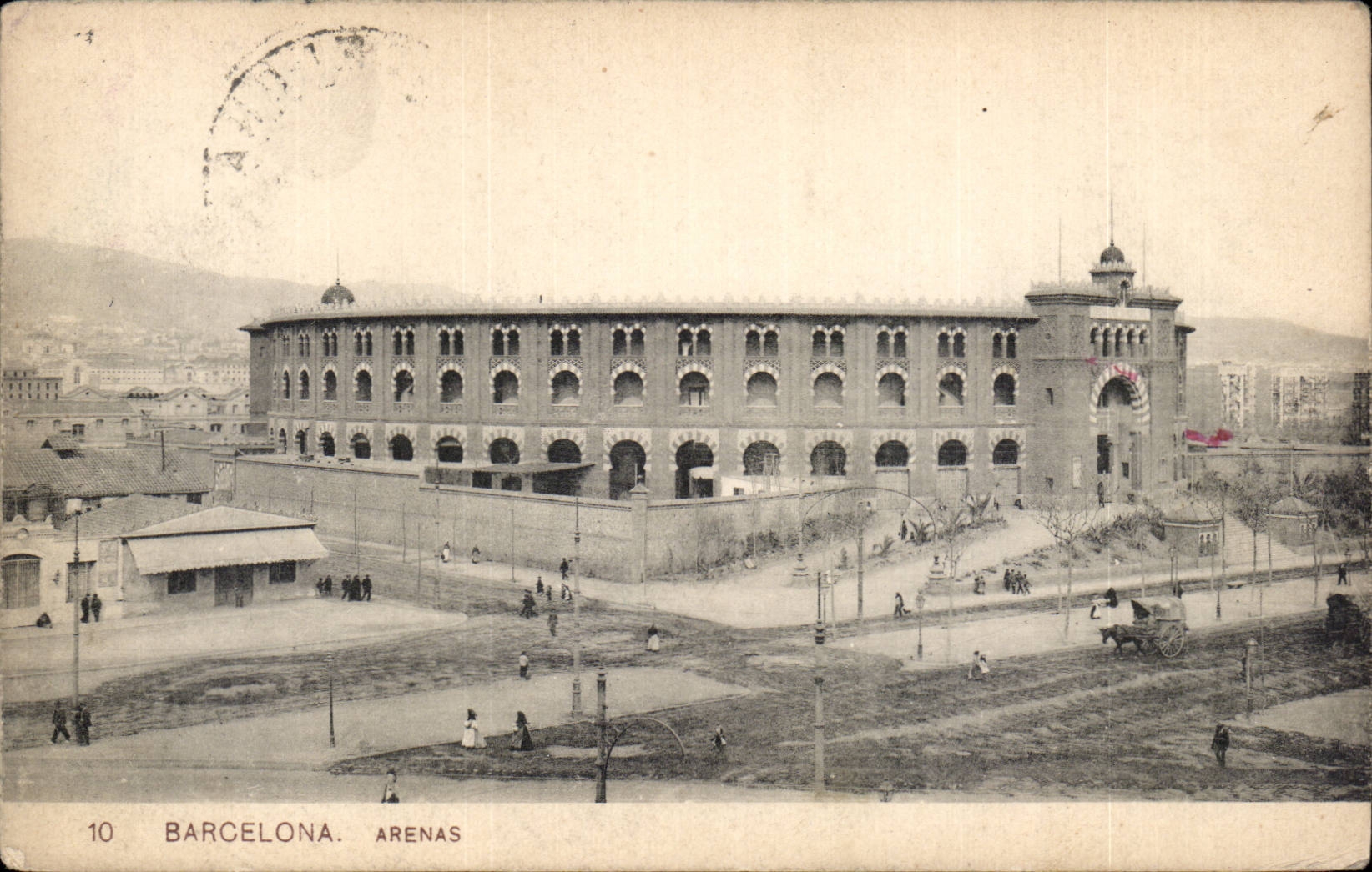 CPA Espagne Spain Espana Barcelona Arenas