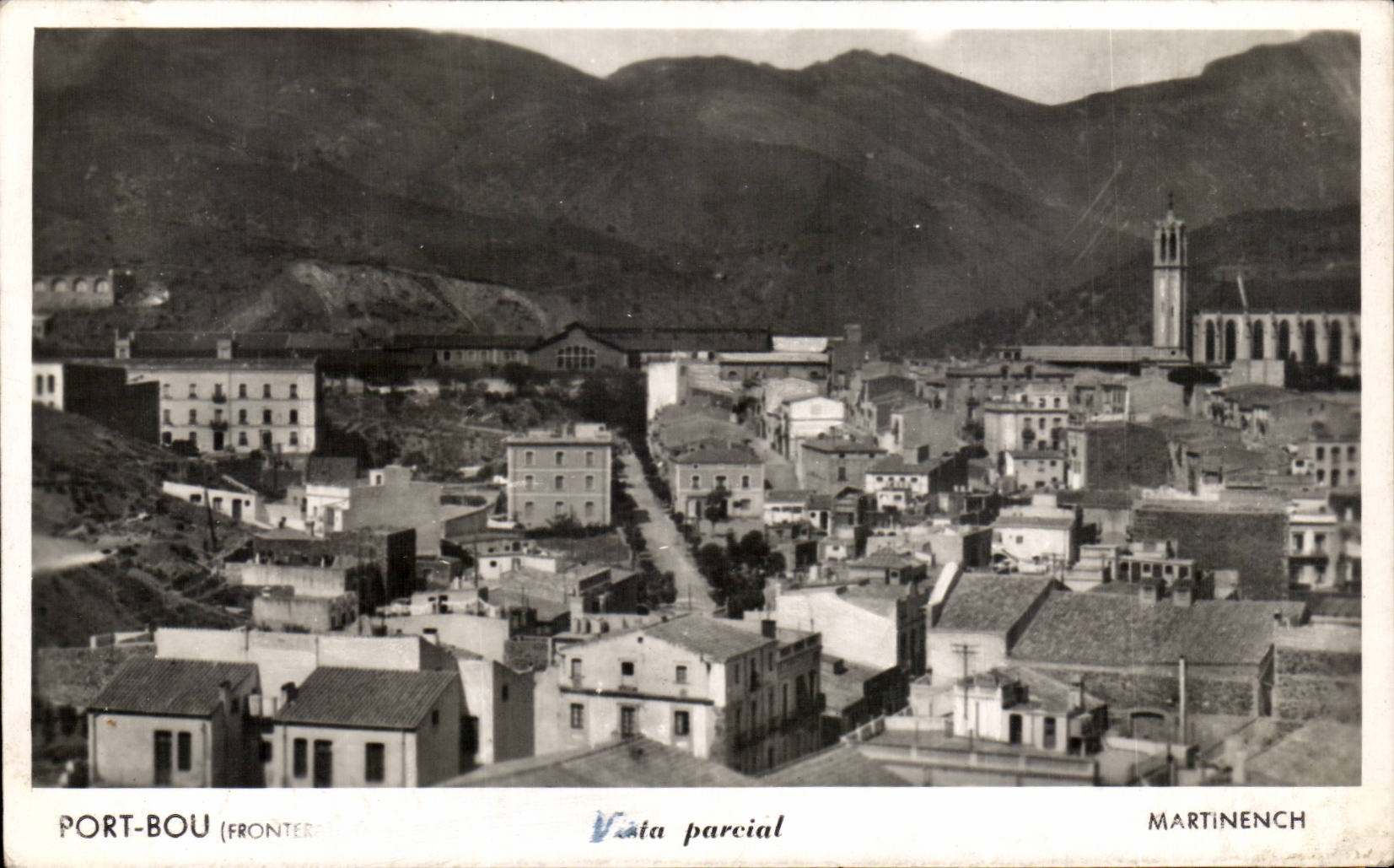 CPA Espagne Spain Espana Port Bou Vista partial