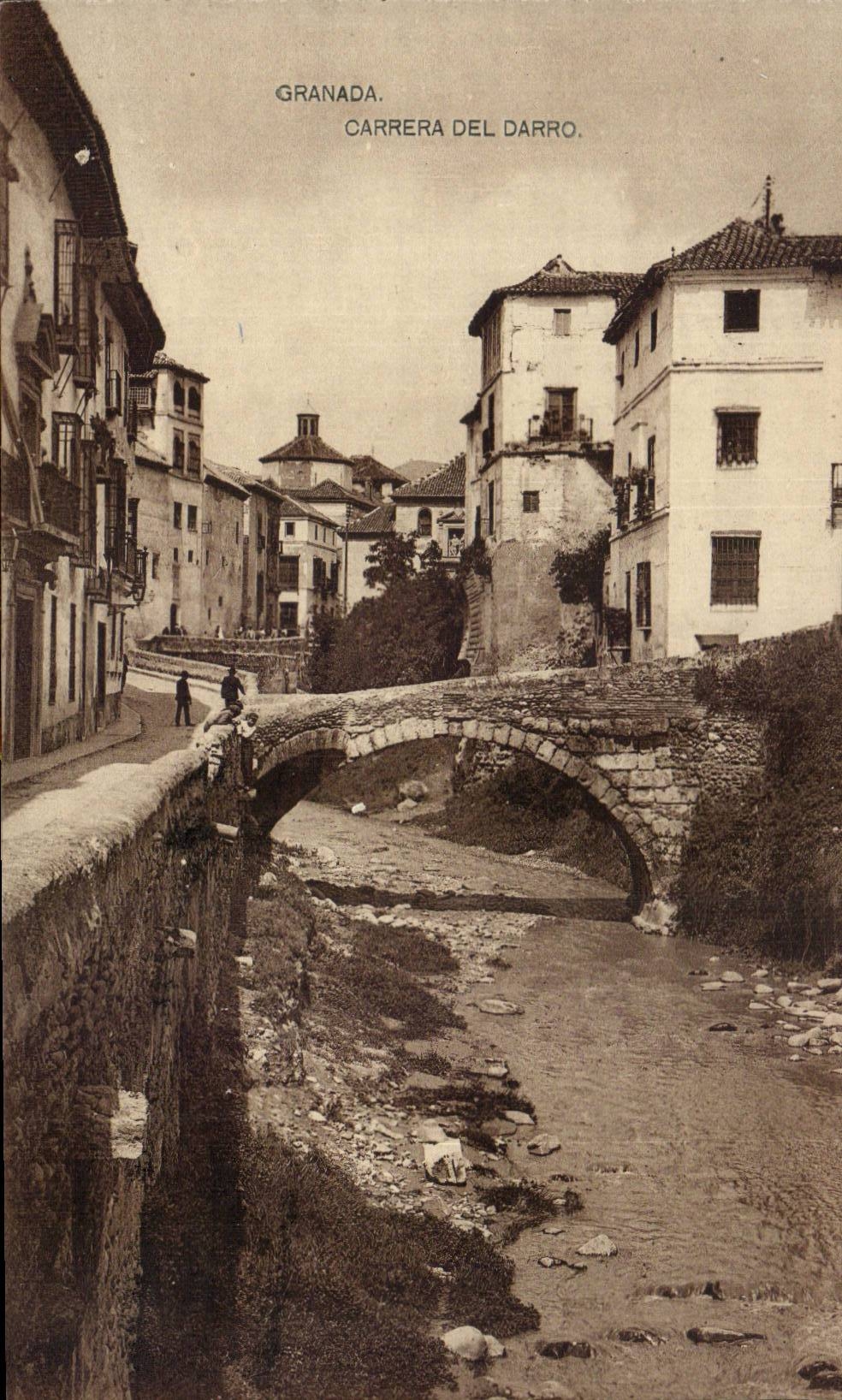 CPA Espagne Spain Espana Granada Carrera del Darro