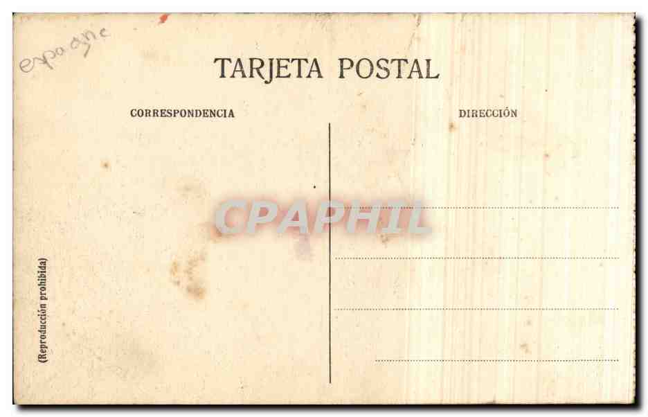 CPA Espagne Spain Espana Barcelona Tibidabo Vista de la cuspide y apradero del observatorio — Rückseite