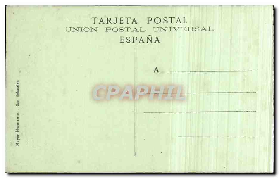 San Sebastián — Avenida de la Libertad — Mayor Hermanos — Verso