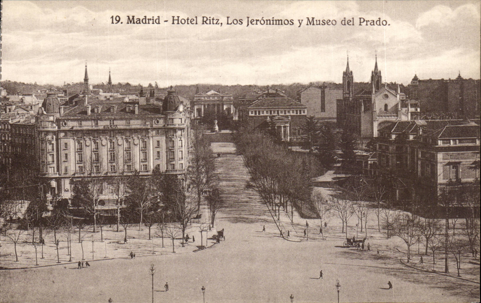 Madrid - Hotel Ritz, Los Jerónimos y Museo del Prado — Héliotipia de Kalmeneyer y Gautier, Madrid, n° 19