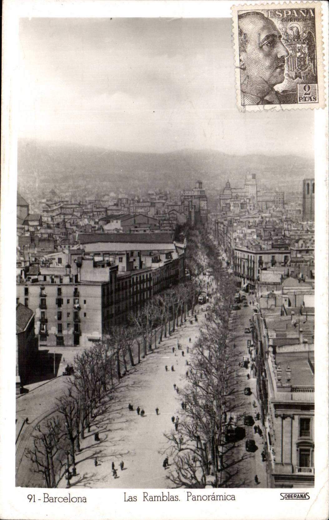 Barcelone - Las Ramblas. Panorámica — SOBERANAS n°91