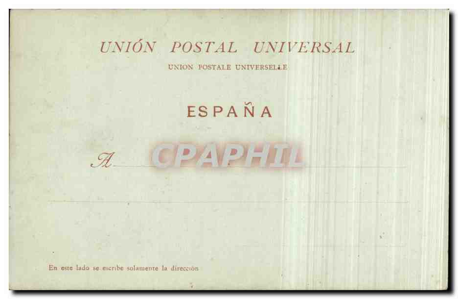 CPA Espagne Spain Espana Fuenterrabia Enbocadura de la Bidassoa — Rückseite