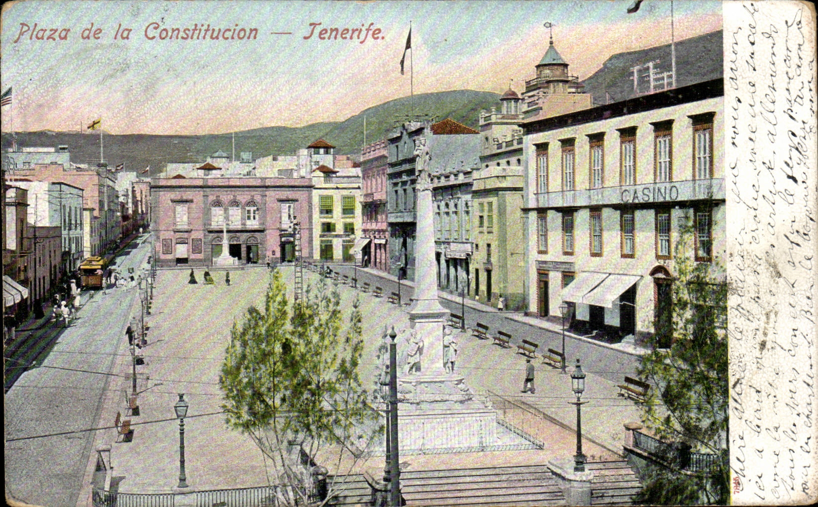 CPA Espagne Spain Espana Plaza de la Constitucion Tenerife