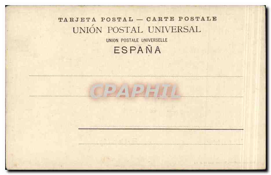 CPA Espagne Spain Espana Fuenterrabia Vida a los banos — Rückseite