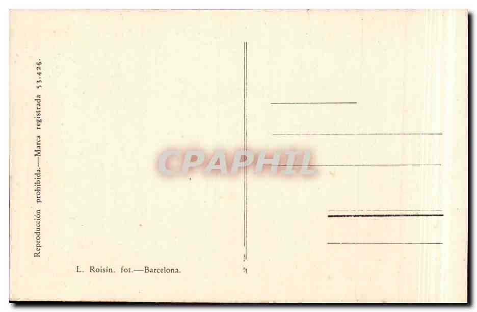 CPA Espagne Spain Espana Port Bou Vista partial — Rückseite