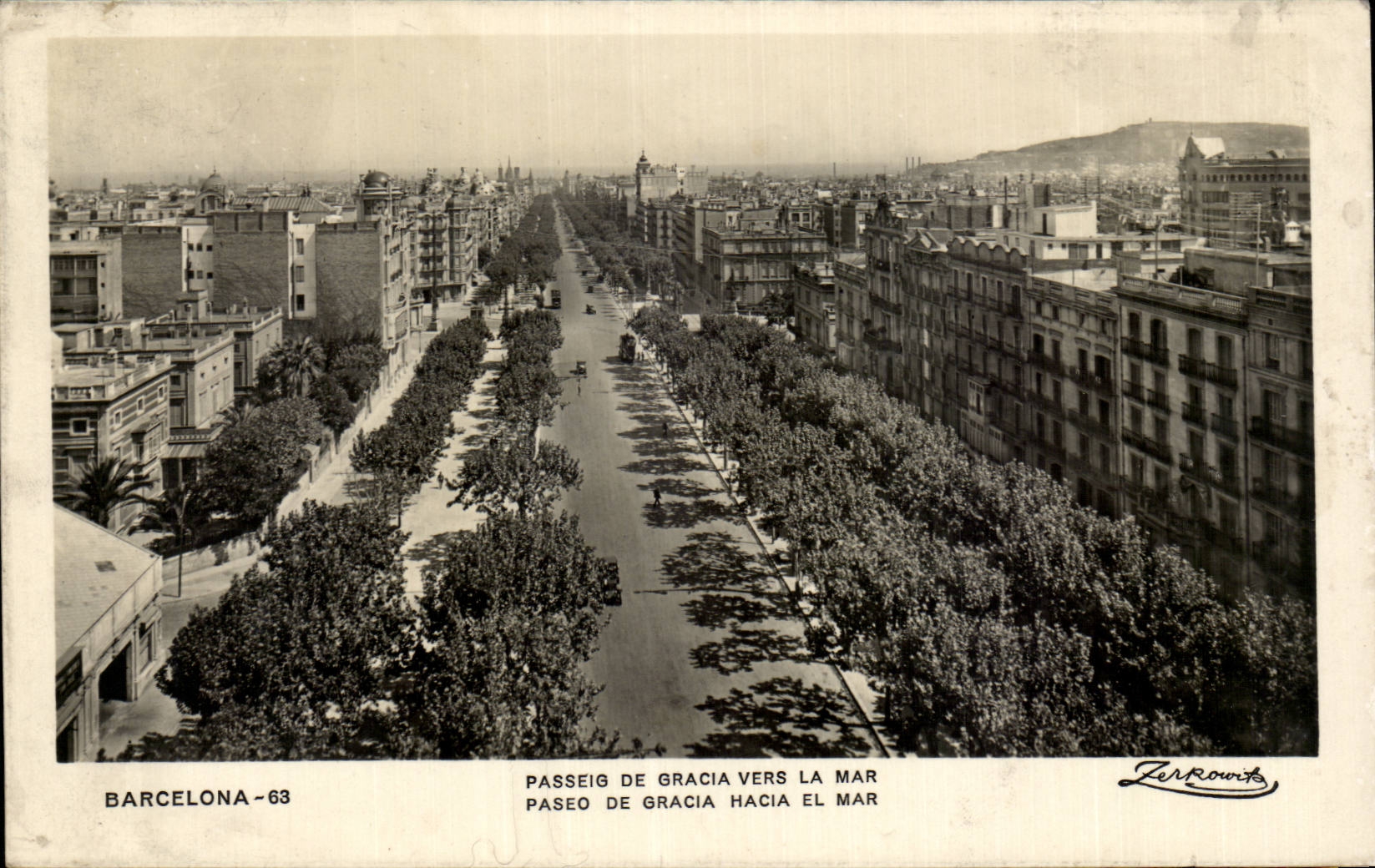 Barcelone - Passeig de Gràcia vers la mar — Zerrowits, n°63