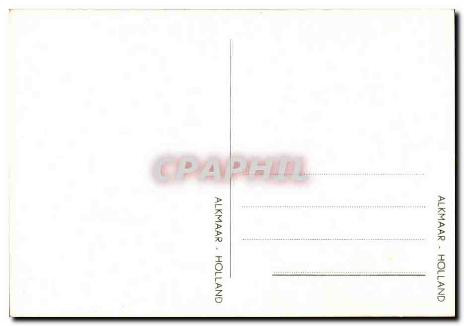 Pays Bas - Holland - Nederland - Alkmaar - Costumes - Folklore - CPA  — Rückseite