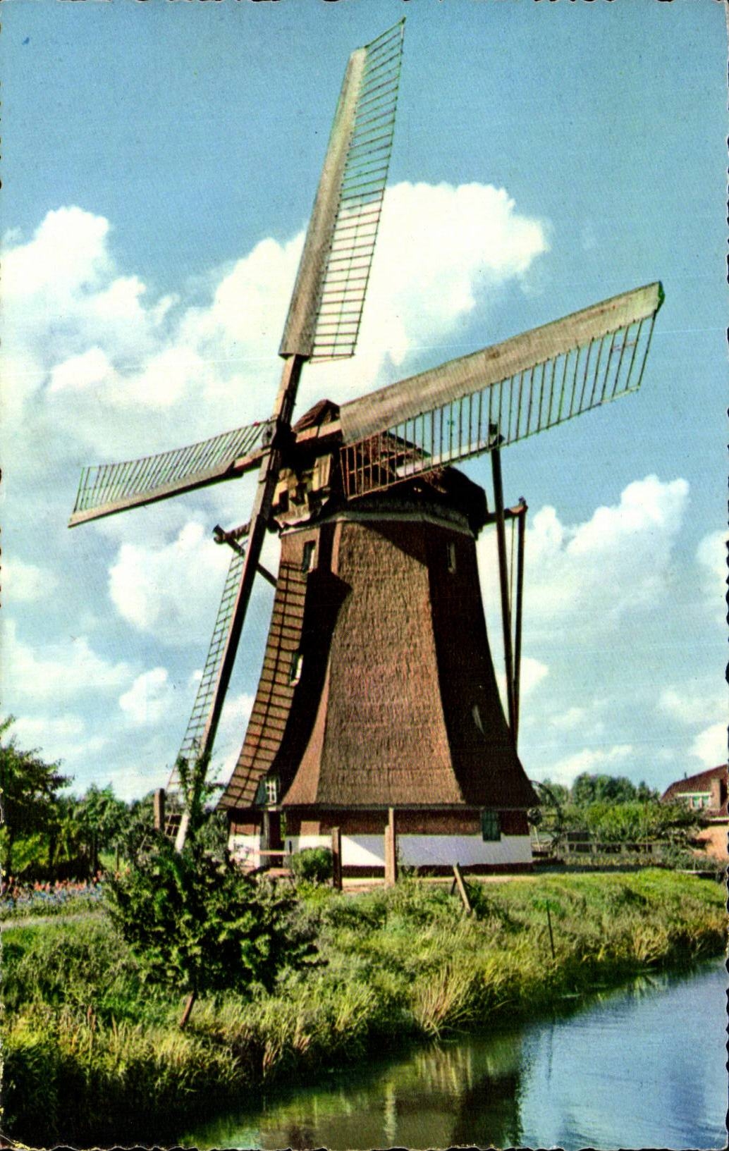 Pays Bas - Holland - Nederland - watermolen - windmolen - windmill - moulin - CPA 