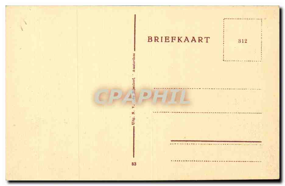 Pays Bas - Holland - Nederland - Amsterdam - Nicolaas Kerk - CPA  — Rückseite