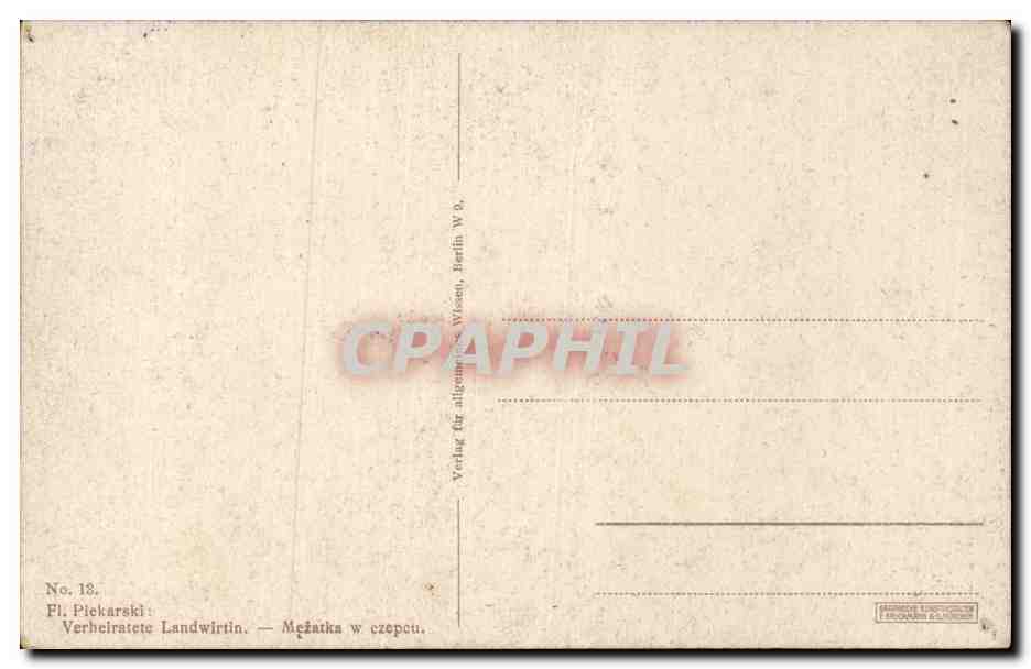 Pays Bas - Holland - Nederland - Folklore - Costume - CPA  — Rückseite
