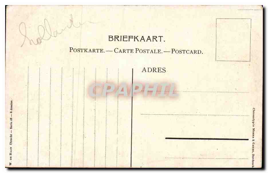 Nederland - Holland - Pays Bas - Folklore - Costumes - CPA  — Back