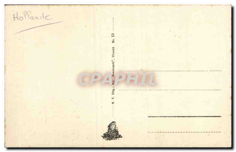 Nederland - Holland - Pays Bas - Middelburg - Stadhuls CPA  — Rückseite
