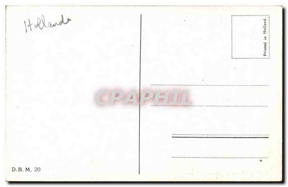 Nederland - Holland - Pays Bas - Folklore - Enfants - meid - Kind CPA  — Rückseite
