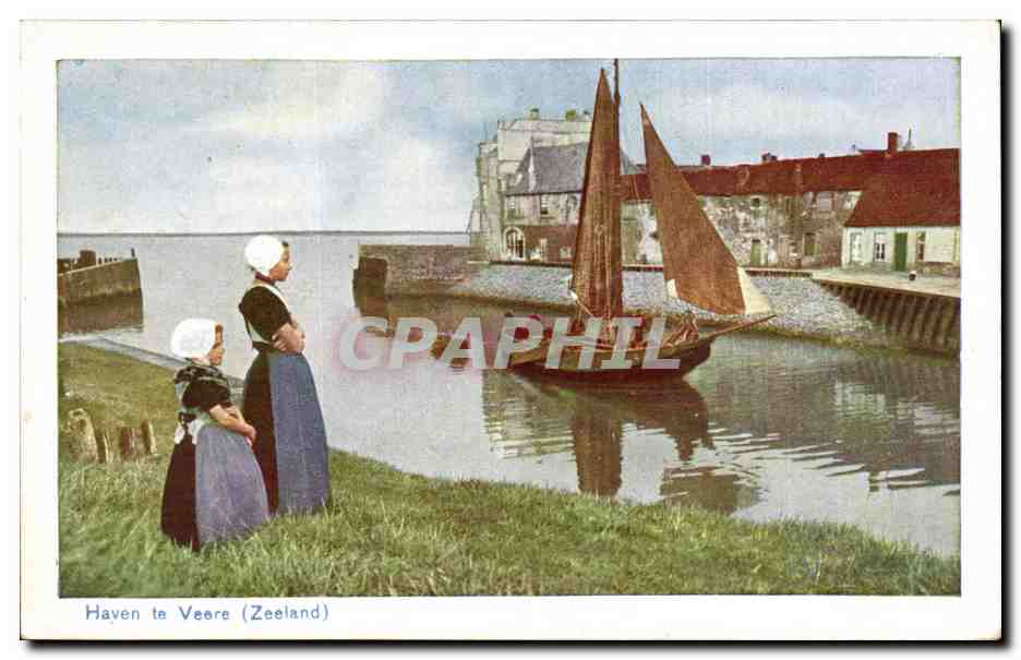 Nederland - Holland - Pays Bas - Zeeland - Haven - Folklore - Enfants - meid - Kind - CPA 