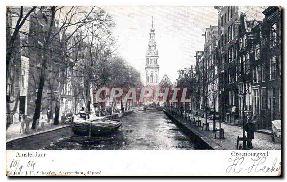 Nederland - Holland - Pays Bas - Amsterdam - Groenburgwal CPA 