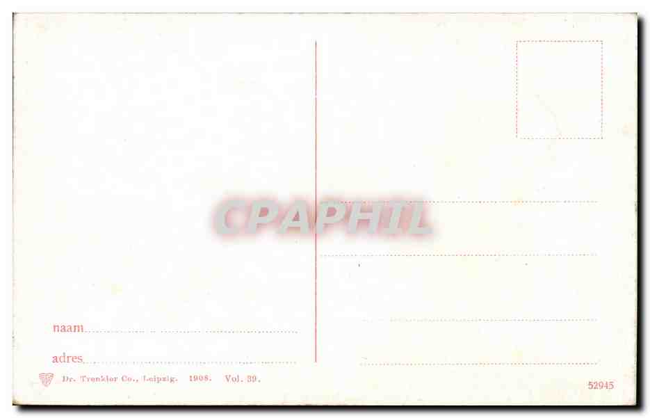 Nederland - Holland - Pays Bas - Volendam - kind - meid - Folklore - Costumes - CPA  — Rückseite
