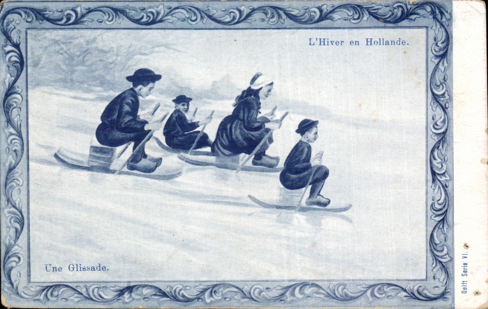Nederland - Holland - Pays Bas - Luge L'Hiver en Hollande - slede jonge - Kind- CPA 