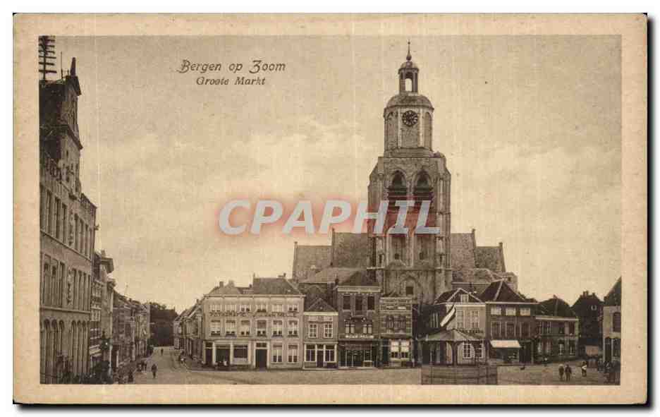 CPA Pays Bas Bergen op Zoom Groote Markt