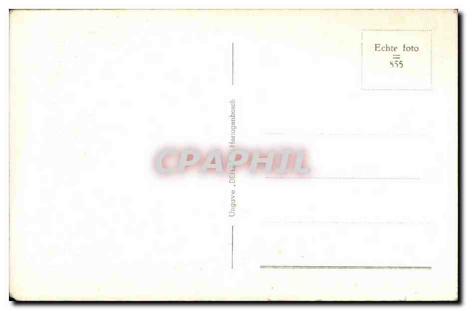 CPA Pays Bas Hertogenbosch Basiliek St Jan Middenchip met Choor — Rückseite