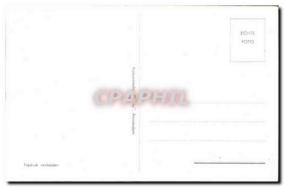 Nederland - Holland - Pays Bas - Folklore - Costumes - Meid - CPA  — Rückseite